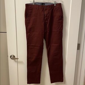 J. Crew 770 straight stretch Maroon Trousers